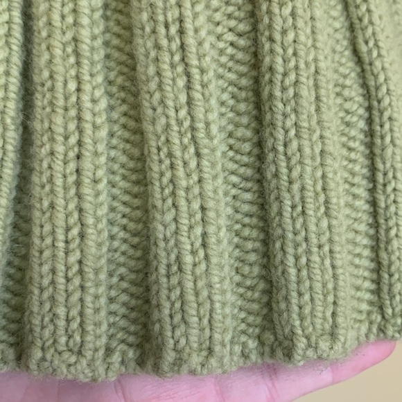 Millar Ireland Green Thick Knit Wool Cashmere Long Button Down Cardigan Jacket M - Picture 10 of 17